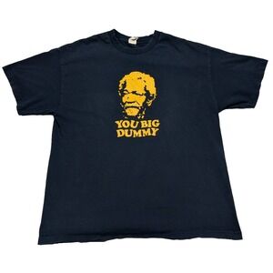 VTG Y2K Fred Sanford & Son YOU BIG DUMMY Red Foxx - Alstyle‎ Men XL Blue T-Shirt